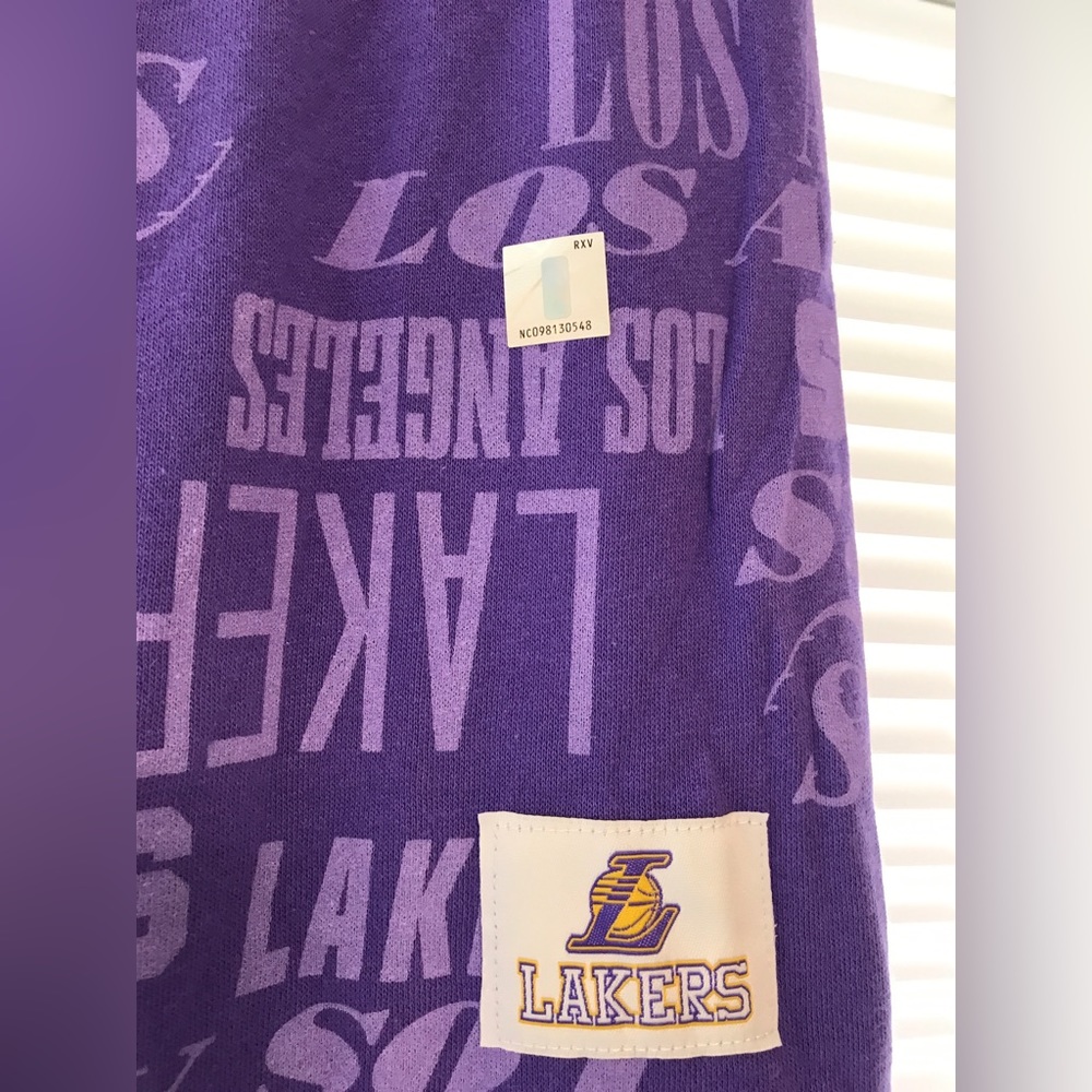 NBA Lakers Wide Leg Pants- Large - Picture 2 of 6
